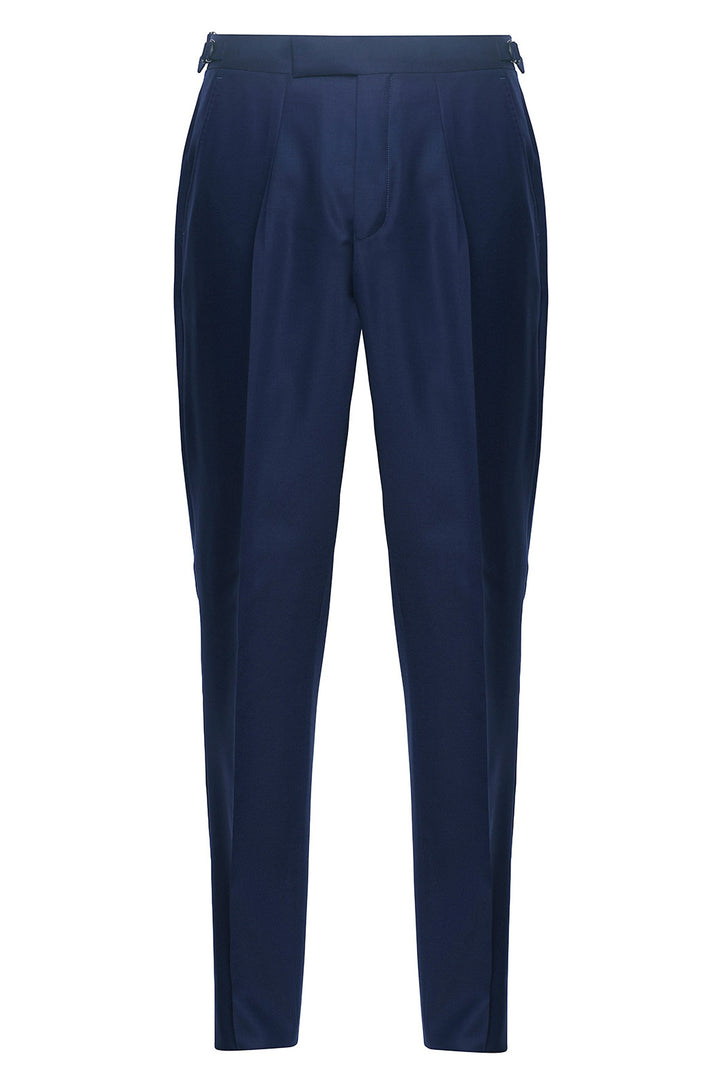 Le Kensington – sergé, Bleu Marine, Laine Super 120 – WICKET
