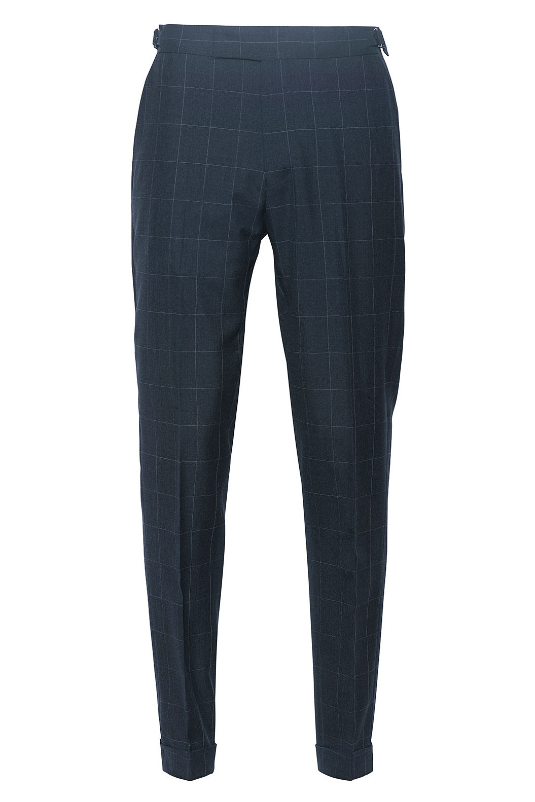 Le Kensington – Deep grey with a fine white overcheck, tropical virgin wool – WICKET