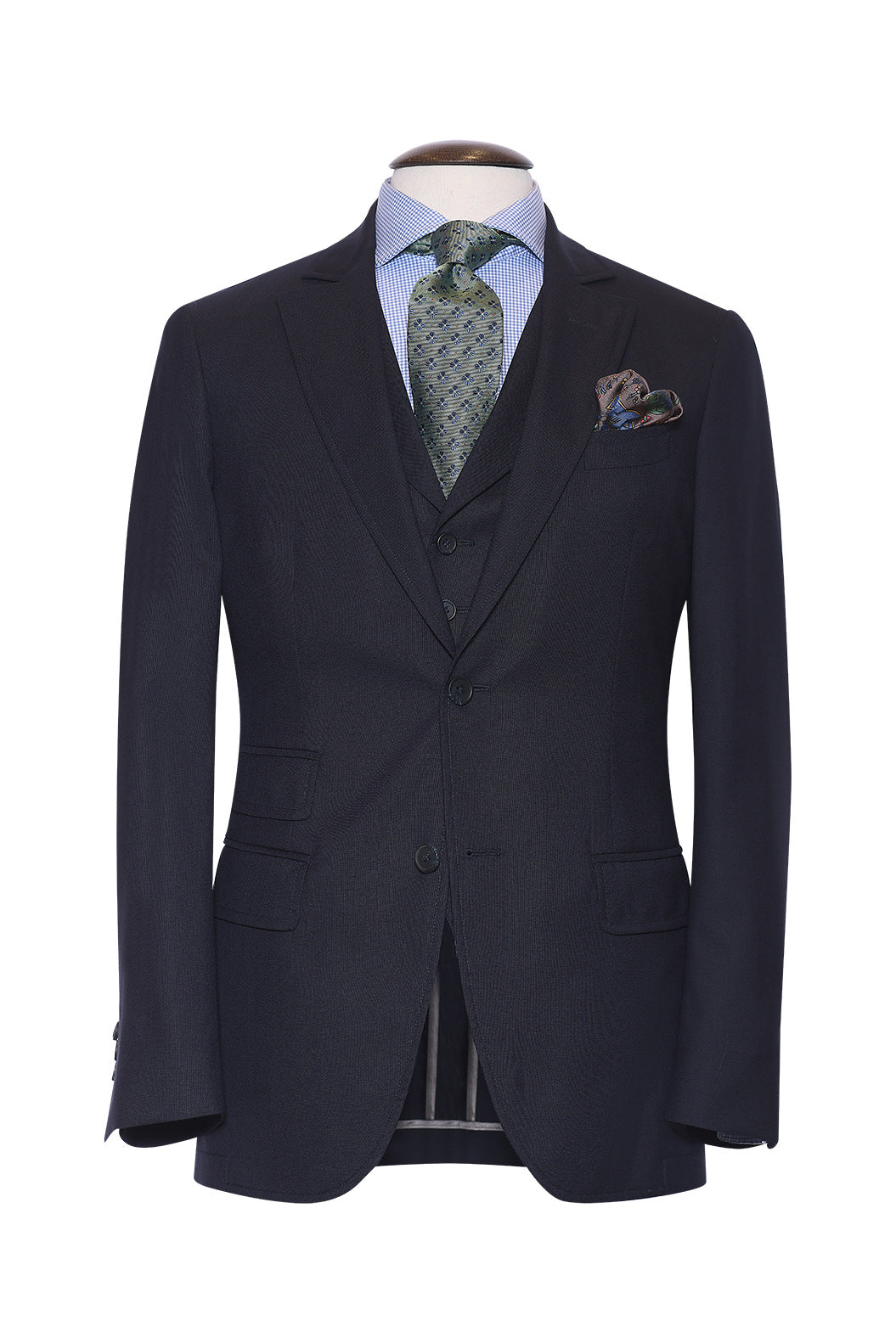 Le Turin – Known as ‘tropical’, in Super 120’s wool, plain navy (250 g) – WICKET