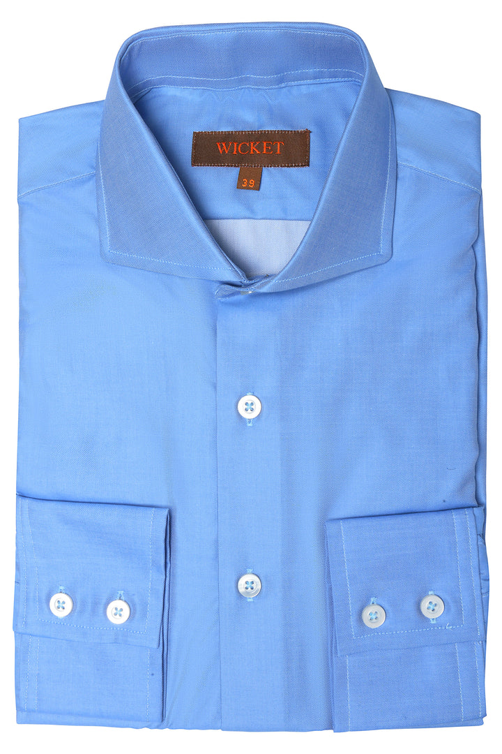 The Cotton Twill – Plain blue – WICKET