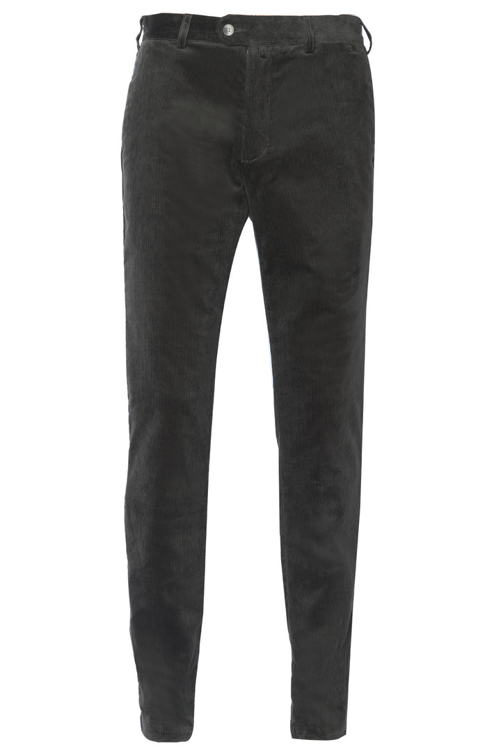 The Corduroy Trousers – Plain forest green corduroy, cotton and elastane – WICKET