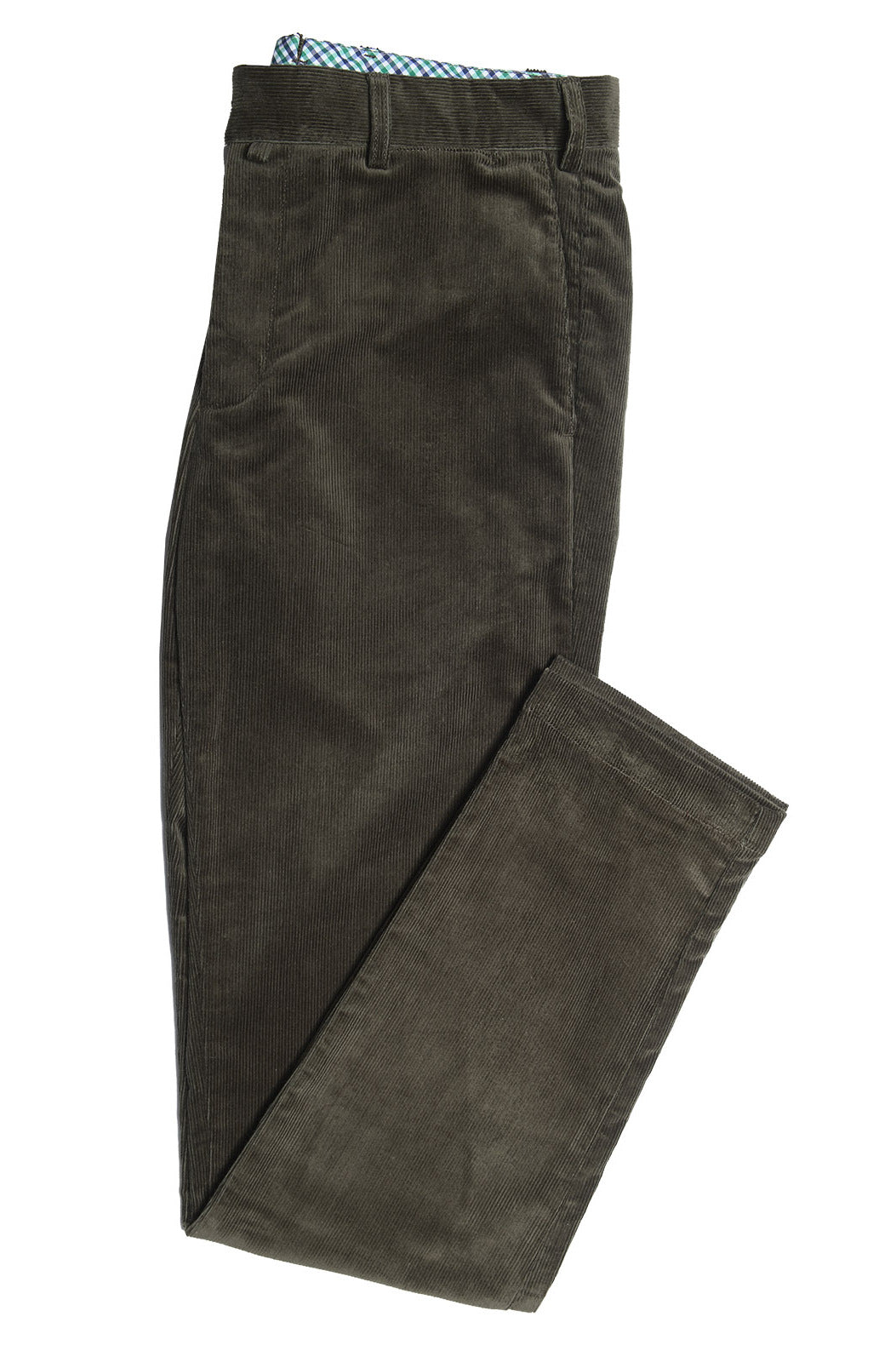 The Corduroy Trousers – Plain forest green corduroy, cotton and elastane – WICKET