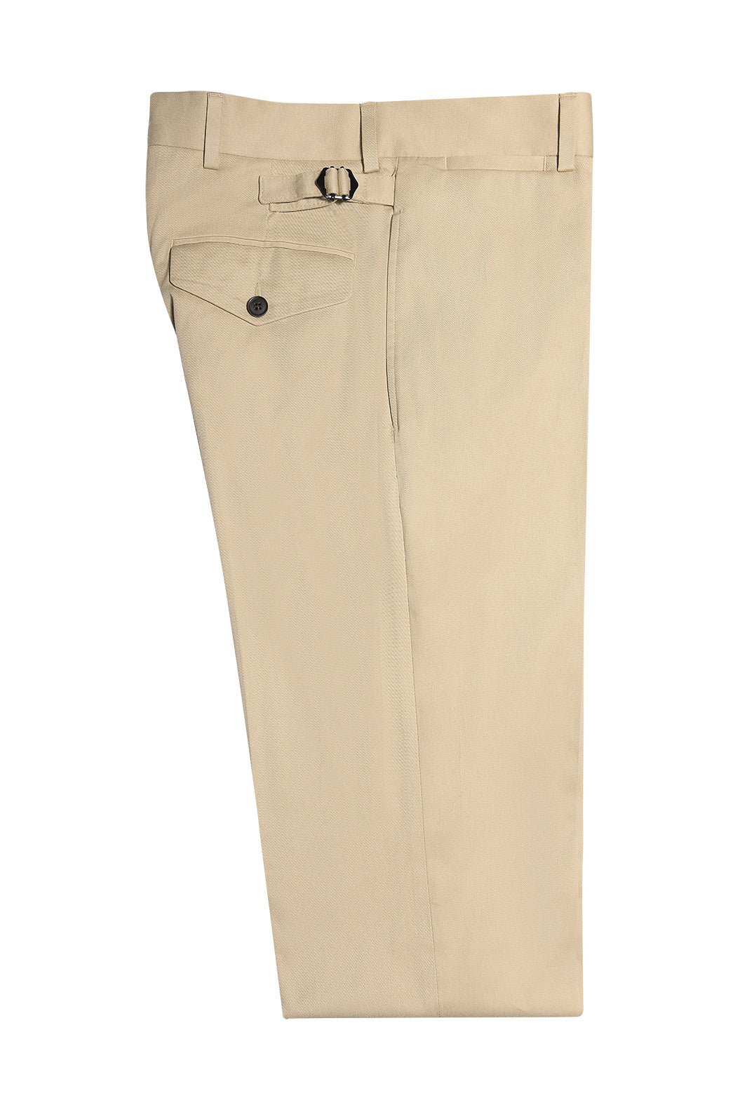 Le Casual – Plain cotton and elastane gabardine, sand beige – WICKET