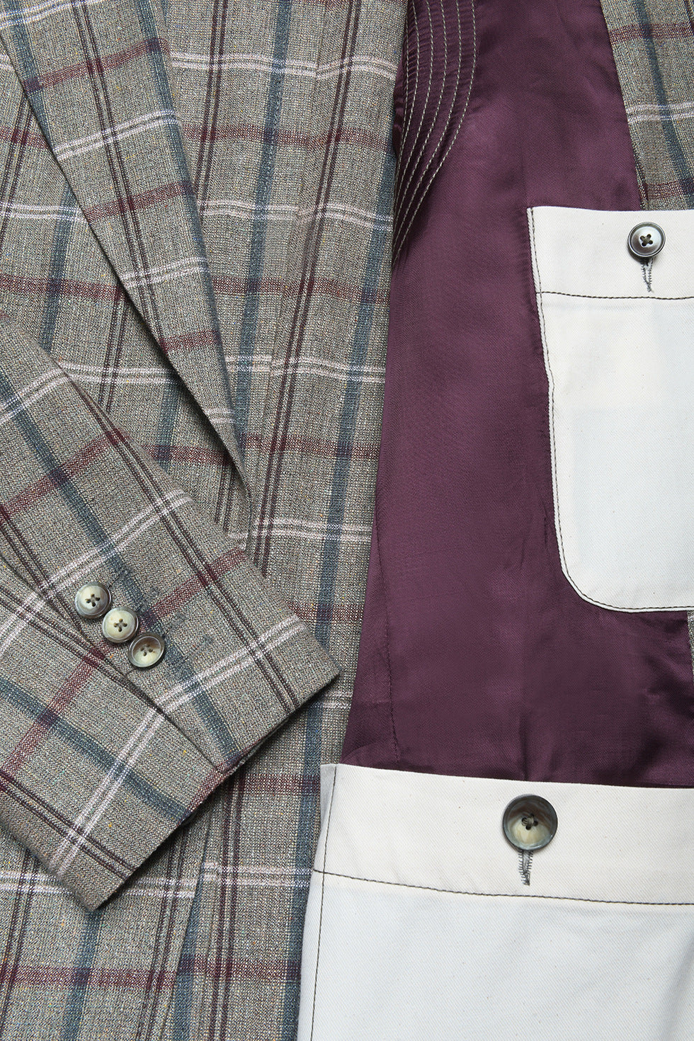 La Downton – Brushed silk, linen and wool – WICKET