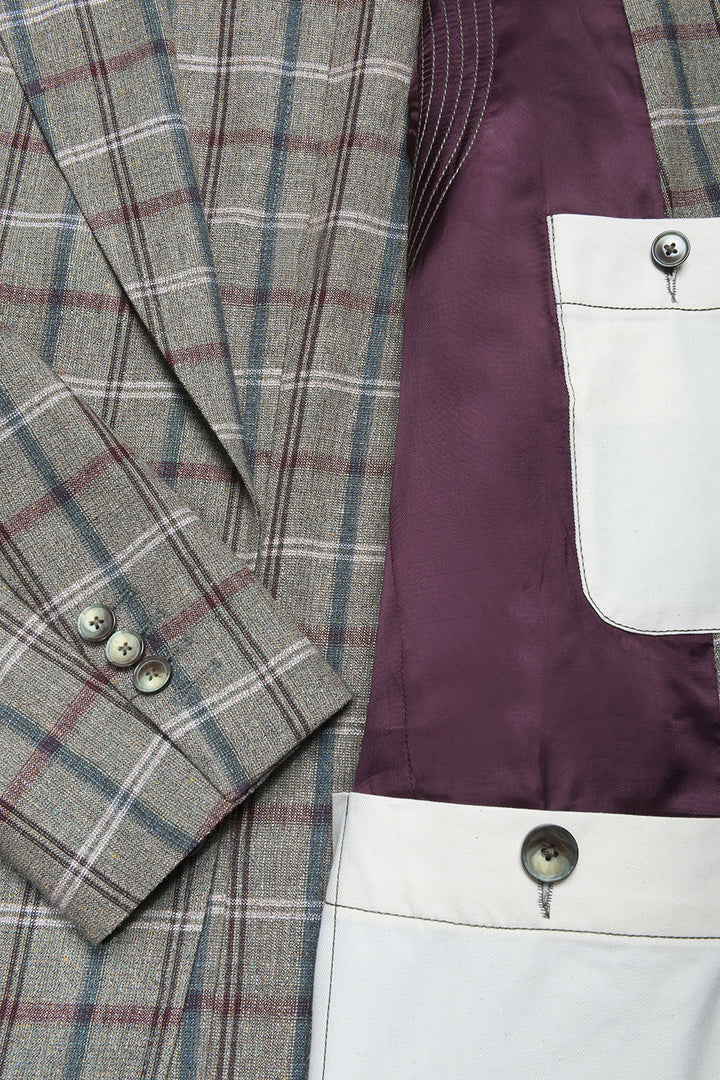 La Downton – Brushed silk, linen and wool – WICKET