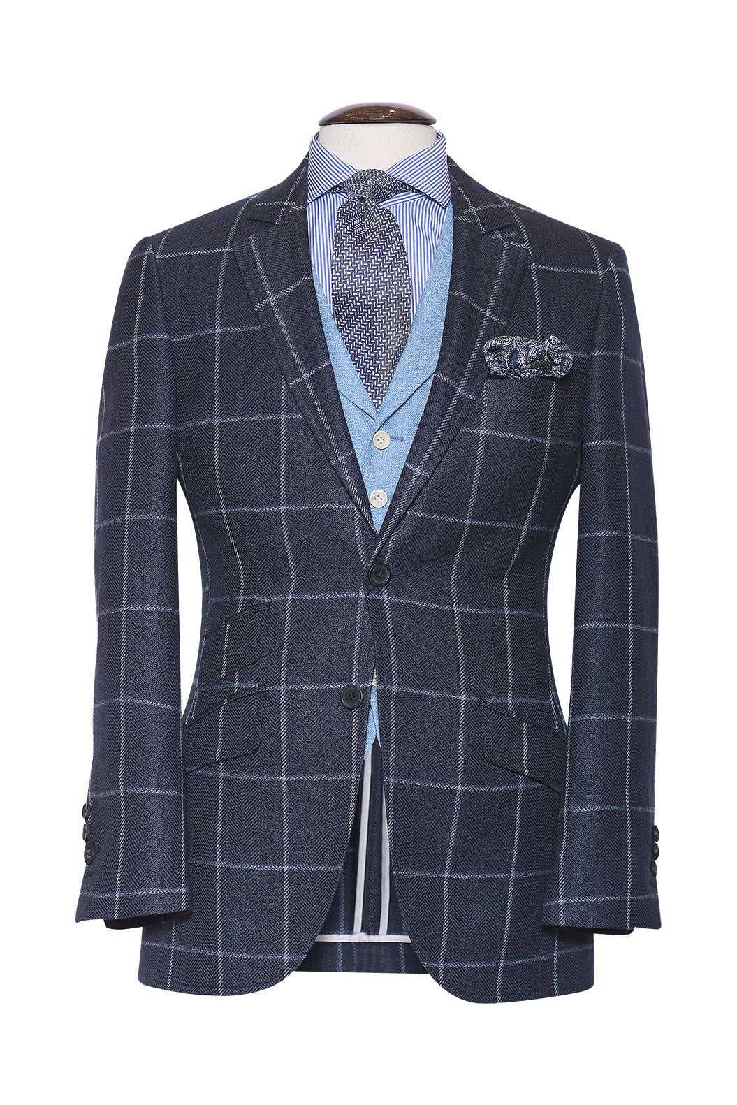 La Kensington – Herringbone in a silk, linen and wool blend – WICKET
