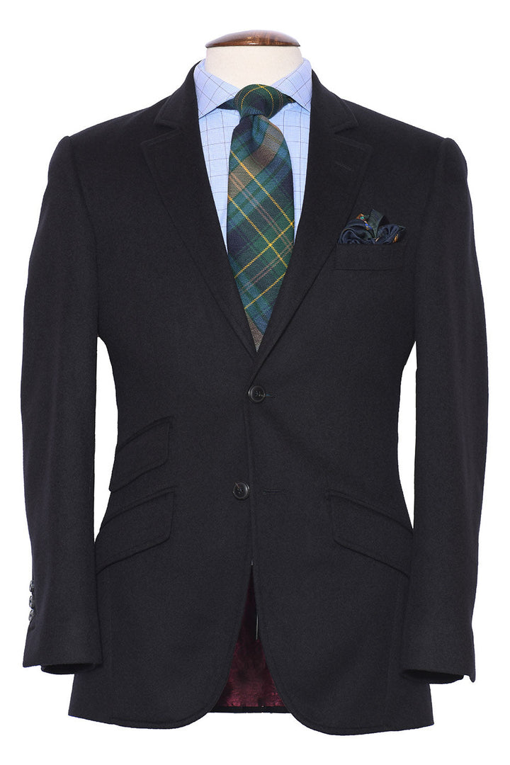 La Kensington – Deep black in 100% cashmere – WICKET